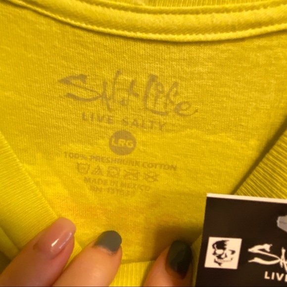 SOLD NWT SALT LIFE Sunrise Tarpon Graphic Short Sleeved T-Shirt shirt Large L - Picture 7 of 8